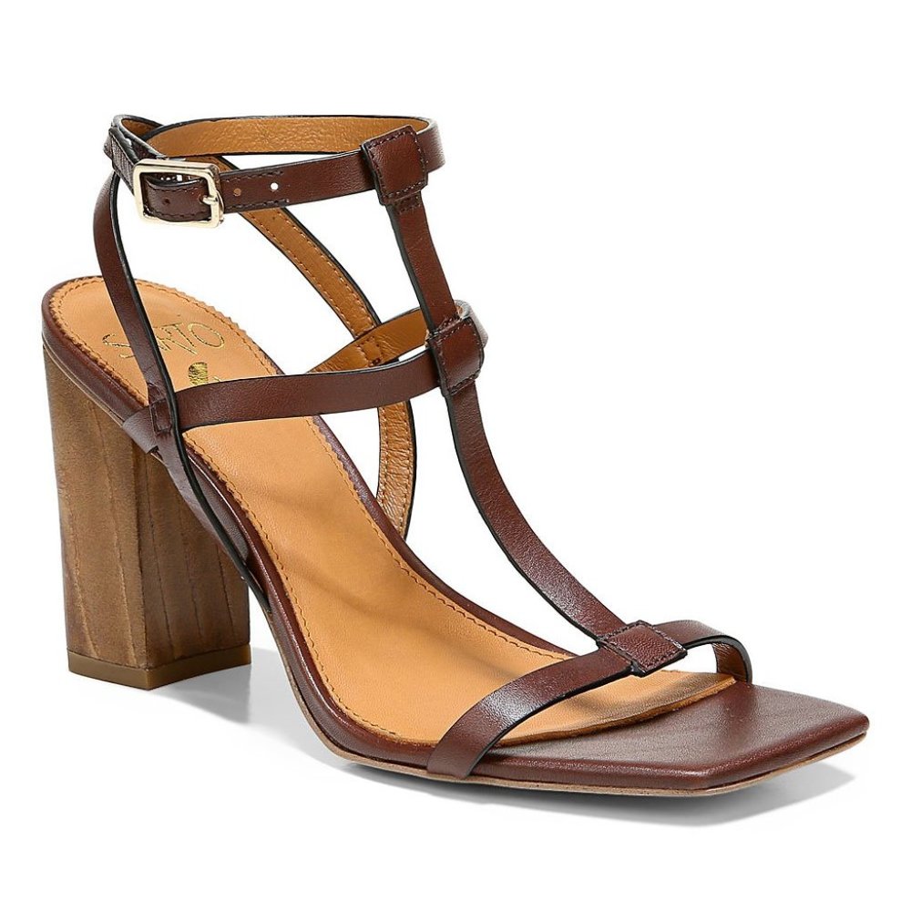 SARTO BY FRANCO SARTO "VIX"  Blocked Heeled Sandals ~ 7